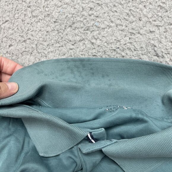 UNTUCKit Shirt Mens XXL Polo Golf Blue Short Sleeve Stretch Collared Cotton - Picture 6 of 16